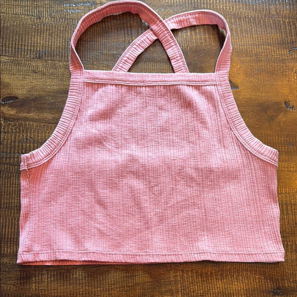American Eagle Outfitters Pink Crop Top
